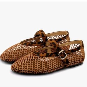 NWT VBDB Mesh Ballet Flats Women Buckle Strap mesh